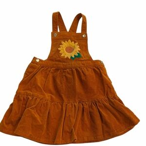 Cynthia Rowley Orange Corduroy Pinafore
